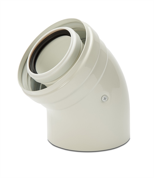 Alpha Push-Fit Flue Bend 45 Degree 3.031809